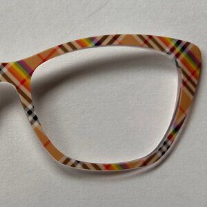 Pair Eyewear glasses toppersScholarly Plaid for Wanda frames (Burberry inspired)